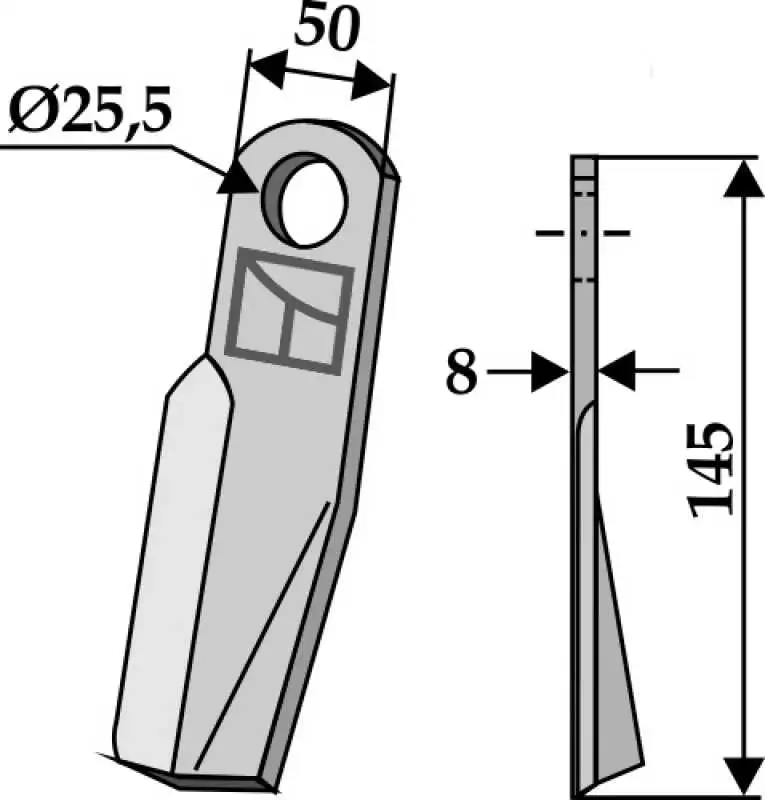 Schlegel 145x50mm - rechts